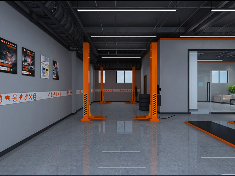 济南汽修店设计装修-欧洲维修